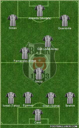 Besiktas JK Formation 2011