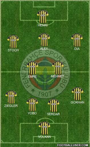 Fenerbahçe SK Formation 2011