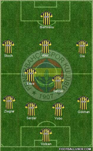 Fenerbahçe SK Formation 2011