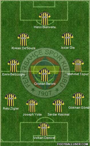 Fenerbahçe SK Formation 2011