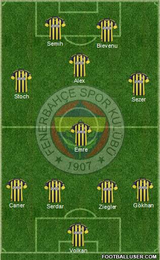 Fenerbahçe SK Formation 2011