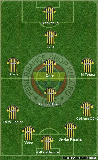 Fenerbahçe SK Formation 2011