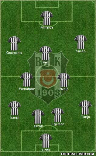 Besiktas JK Formation 2011
