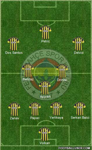 Fenerbahçe SK Formation 2011