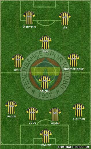 Fenerbahçe SK Formation 2011