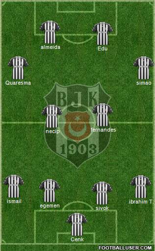 Besiktas JK Formation 2011