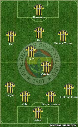 Fenerbahçe SK Formation 2011