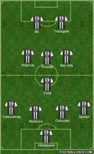 Newcastle United Formation 2011