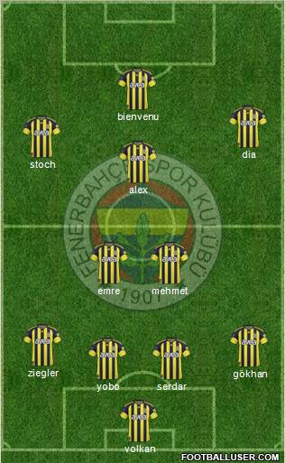 Fenerbahçe SK Formation 2011