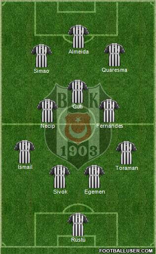Besiktas JK Formation 2011