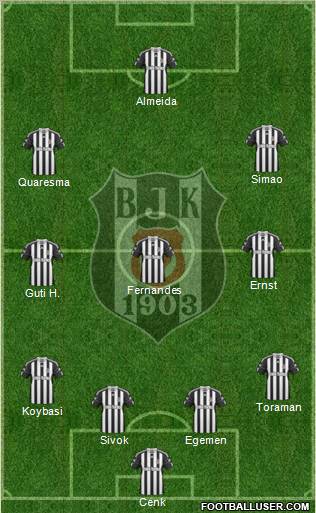 Besiktas JK Formation 2011