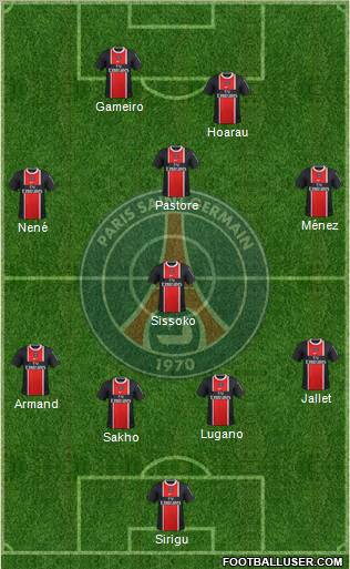Paris Saint-Germain Formation 2011