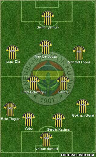 Fenerbahçe SK Formation 2011