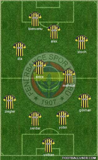 Fenerbahçe SK Formation 2011