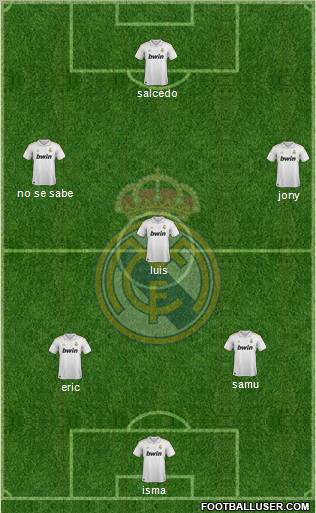 Real Madrid C.F. Formation 2011