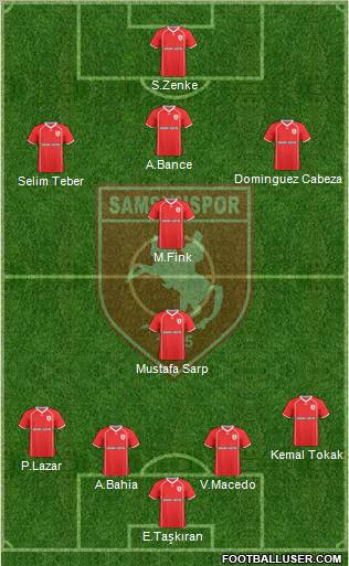 Samsunspor Formation 2011