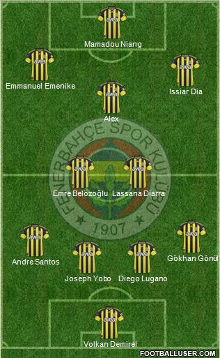Fenerbahçe SK Formation 2011