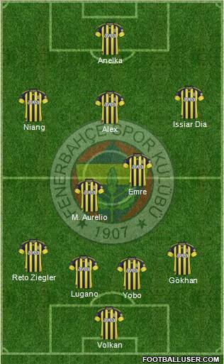 Fenerbahçe SK Formation 2011