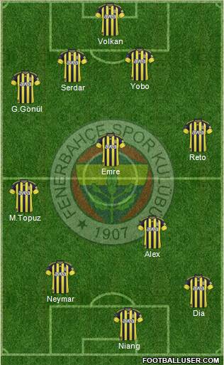 Fenerbahçe SK Formation 2011
