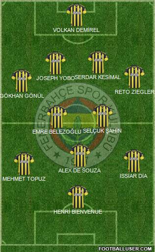 Fenerbahçe SK Formation 2011