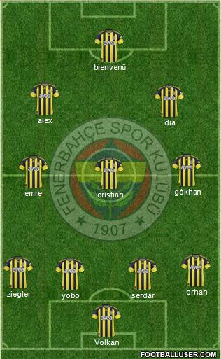 Fenerbahçe SK Formation 2011
