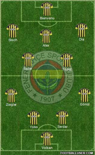 Fenerbahçe SK Formation 2011