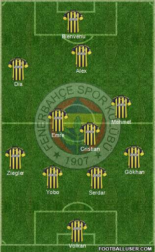 Fenerbahçe SK Formation 2011