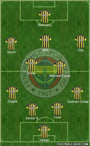 Fenerbahçe SK Formation 2011