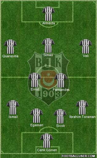 Besiktas JK Formation 2011