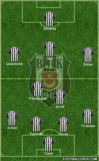Besiktas JK Formation 2011