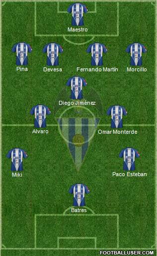 C.D. Alcoyano Formation 2011