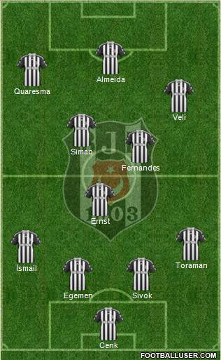 Besiktas JK Formation 2011