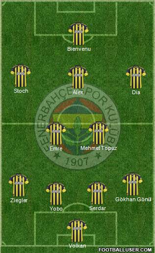 Fenerbahçe SK Formation 2011