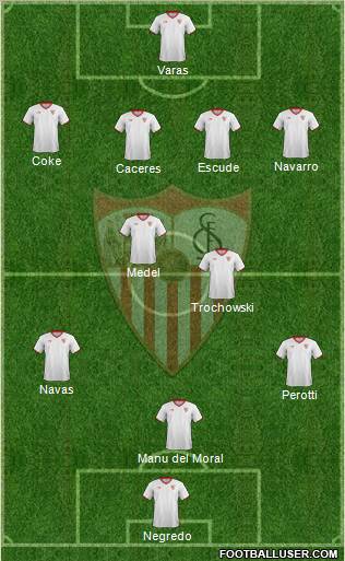 Sevilla F.C., S.A.D. Formation 2011