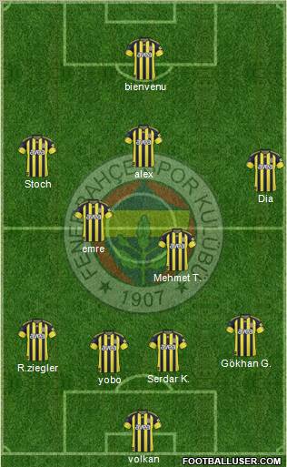 Fenerbahçe SK Formation 2011