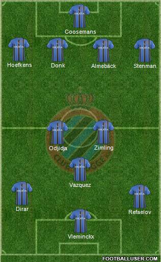 Club Brugge KV Formation 2011