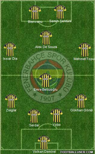 Fenerbahçe SK Formation 2011