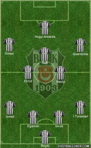 Besiktas JK Formation 2011