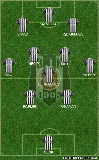 Besiktas JK Formation 2011