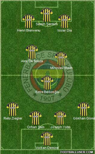 Fenerbahçe SK Formation 2011