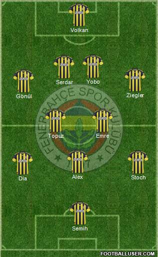 Fenerbahçe SK Formation 2011