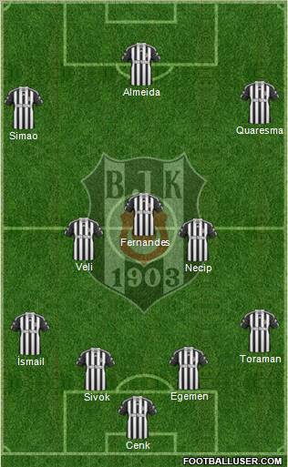 Besiktas JK Formation 2011