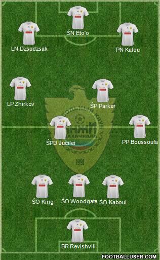 Anzhi Makhachkala Formation 2011