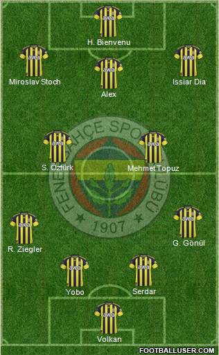 Fenerbahçe SK Formation 2011
