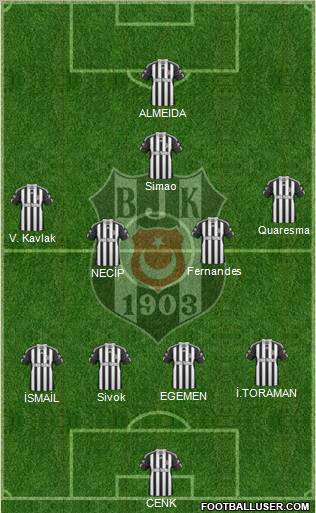 Besiktas JK Formation 2011