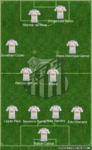 Santos FC Formation 2011