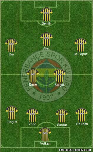 Fenerbahçe SK Formation 2011