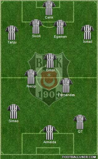 Besiktas JK Formation 2011