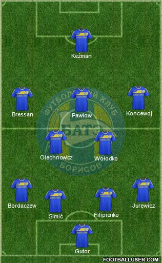 BATE Borisov Formation 2011