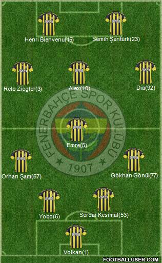 Fenerbahçe SK Formation 2011